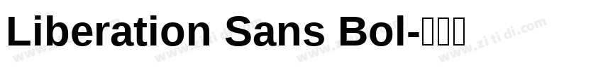 Liberation Sans Bol字体转换